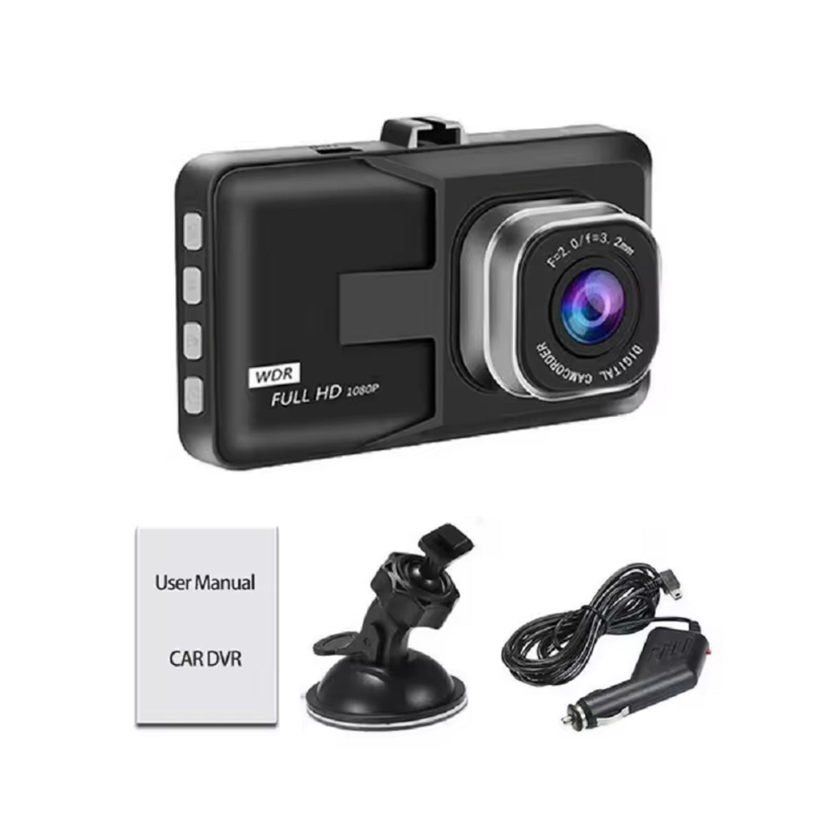 Dashcam full-HD met night view en G-sensor