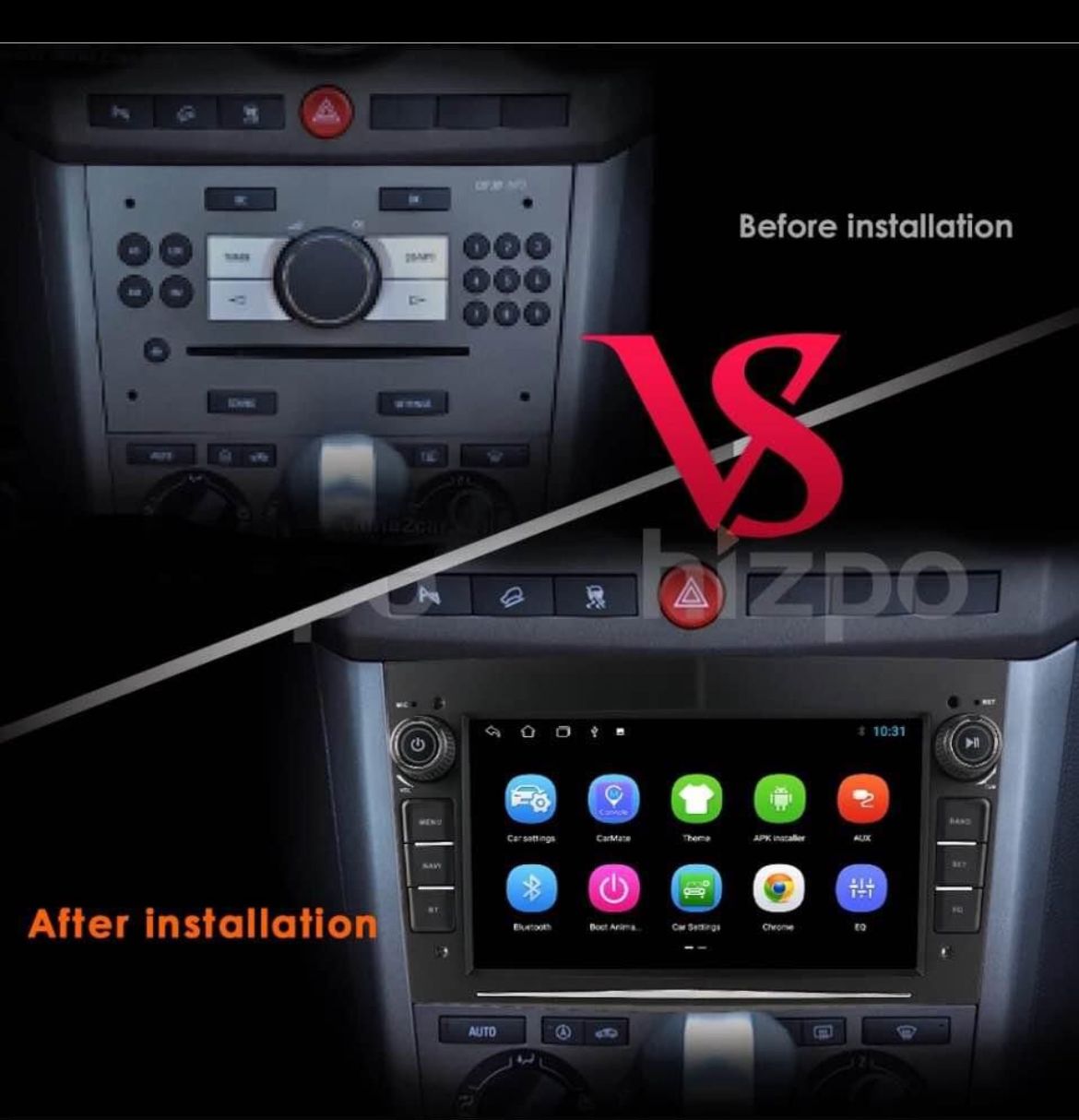 Opel multimedia systeem android grijs, zwart of zilver